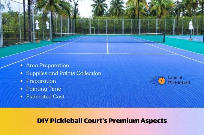 Create your own permanent DIY backyard pickleball court.