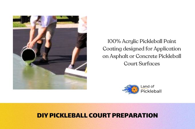 Preparing DIY pickleball court