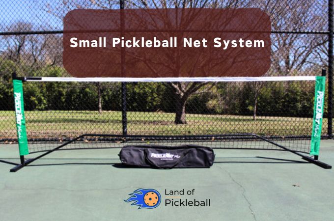 small pickleball court net system