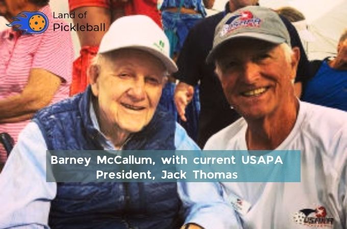 Barney McCallum, with current USAPA
President, Jack Thomas