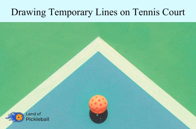 Draw lines on tennis court