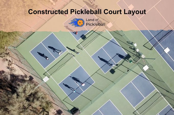 Constructed Pickleball Court Layout