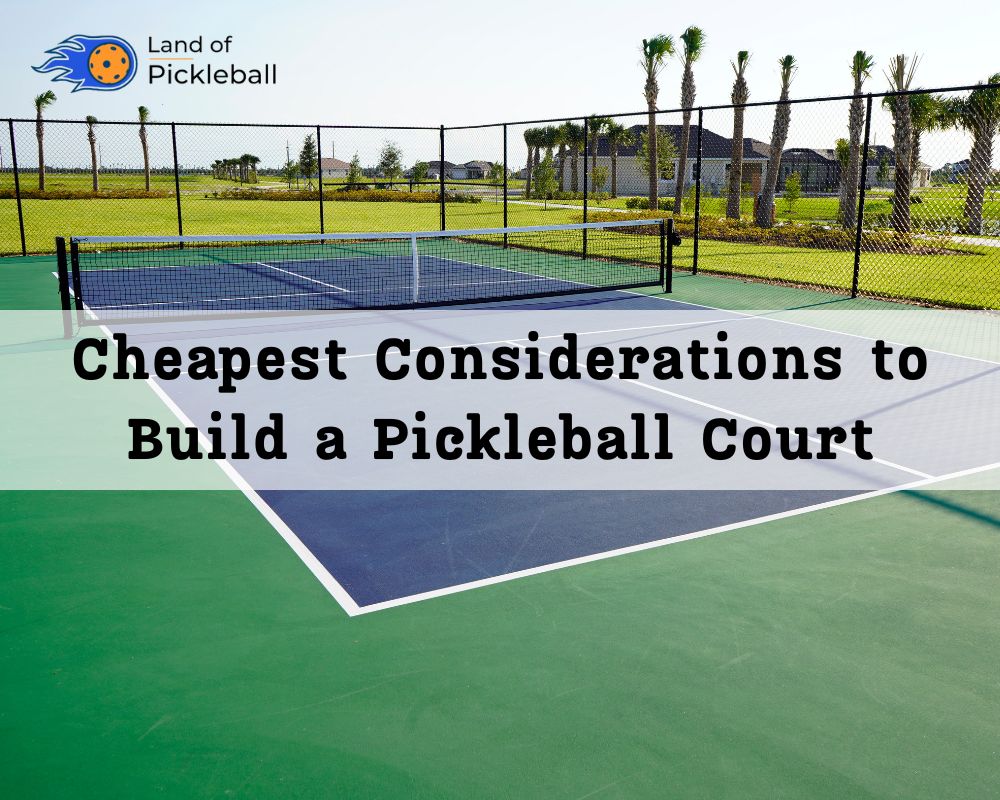 Cheapest way to build a pickleball court