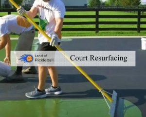 court resurfacing for playing